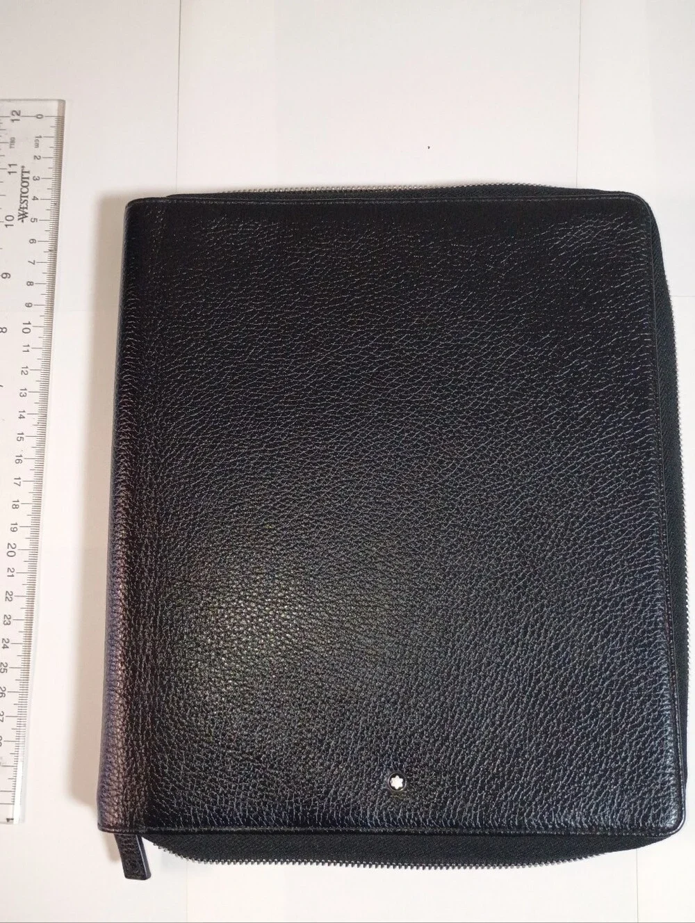 Montblanc Black Leather Zipped Portfolio for Ipad